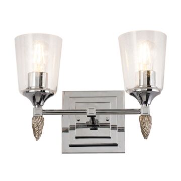 Vetiver 2-Light Bathroom Vanity Light in Polished Chrome