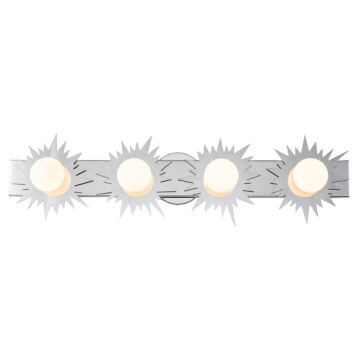 Soleil 4-Light Bathroom Vanity Light in Polished Chrome