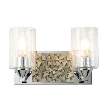 Bocage 2-Light Bathroom Vanity Light in Polished Chrome