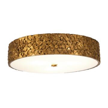 Mosaic 4-Light Flush Mount in Gold