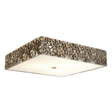 Mosaic 3-Light Flush Mount in Silver