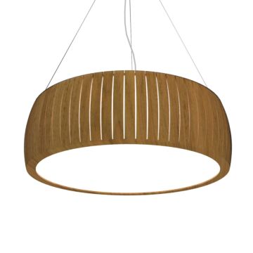 Barrel 3-Light Pendant in Louro Freijo