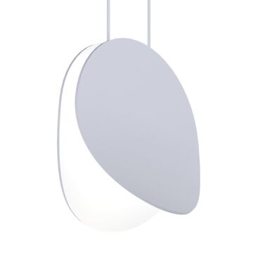 Malibu Discs LED Pendant in Dove Gray by Sonneman