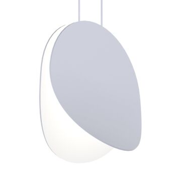 Malibu Discs LED Pendant in Dove Gray by Sonneman