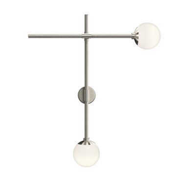Sabon LED Wall Sconce in Satin Nickel by Sonneman