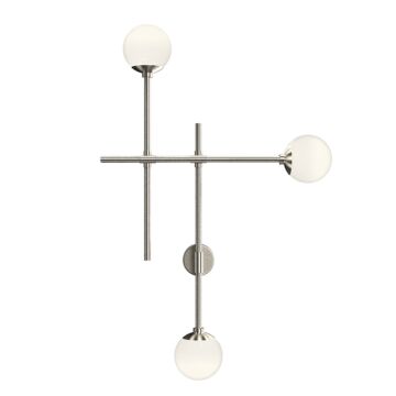 Sabon LED Wall Sconce in Satin Nickel by Sonneman