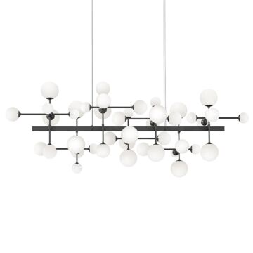 Nebula LED Pendant in Satin Black by Sonneman