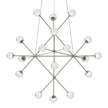 Proton LED Pendant in Satin Nickel by Sonneman