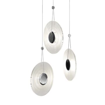Meclisse LED Pendant in Polished Chrome by Sonneman