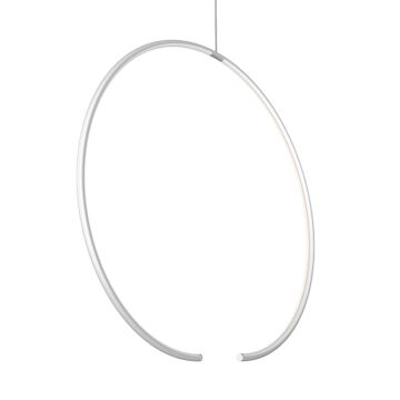 Torc LED Pendant in Satin White by Sonneman