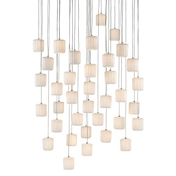 Dove 36 Light Pendant in White by Currey and Company