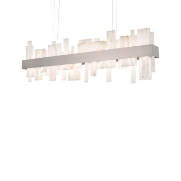 Acropolis 2-Light LED Linear Pendant in Brushed Nickel