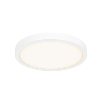 1-Light LED Flush Mount in White
