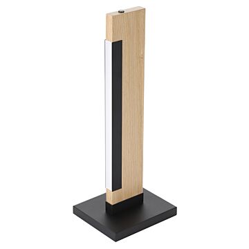 Camacho LED Table Lamp in Black, Wood by Eglo USA