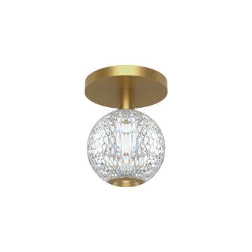 Marni LED Flush Mount in Natural Brass by Alora
