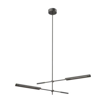 Astrid LED Pendant in Metal Shade Urban Bronze by Alora