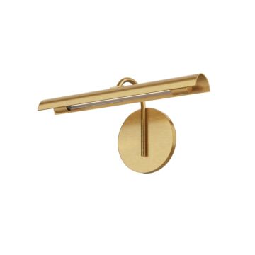 Astrid LED Bathroom Fixture in Metal Shade Vintage Brass by Alora