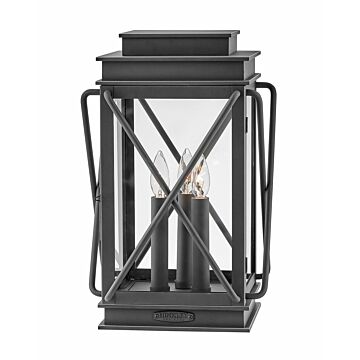 Hinkley Montecito 3-Light Outdoor Light In Museum Black