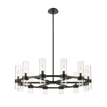 Datus  Chandelier in Matte Black by Z-Lite