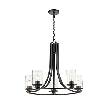 Beckett  Chandelier in Matte Black by Z-Lite