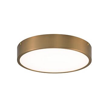 Plato One Light Flush Mount in Aged Gold Brass by Matteo Lighting
