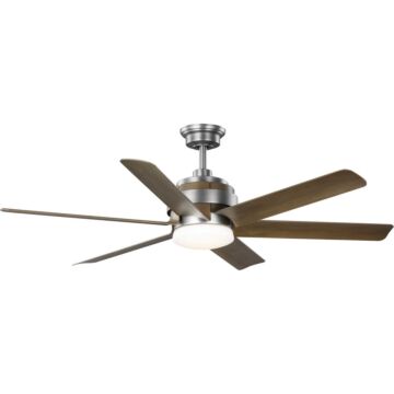 Kaysville 1-Light 56" Outdoor Ceiling Fan in Antique Nickel