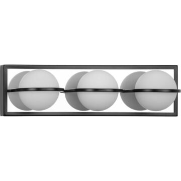 Pearl LED 3-Light LED Bathroom Vanity Light Bracket in Matte Black