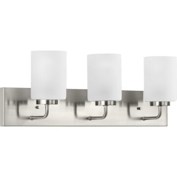Merry 3-Light Bathroom Vanity Light Bracket in Brushed Nickel