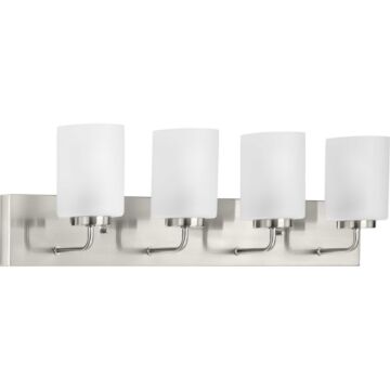 Merry 4-Light Bathroom Vanity Light Bracket in Brushed Nickel
