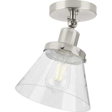 Hinton 1-Light Flush Mount in Brushed Nickel
