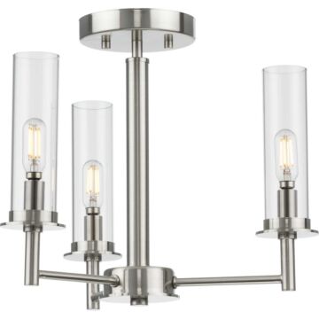 Kellwyn 3-Light Chandeler in Brushed Nickel