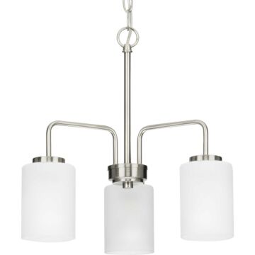 Merry 3-Light Chandelier in Brushed Nickel