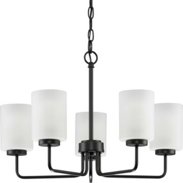 Merry 5-Light Chandelier in Matte Black