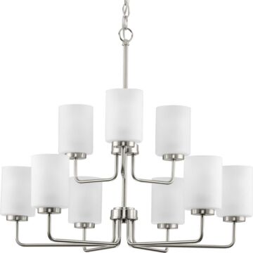 Merry 9-Light Chandelier in Brushed Nickel