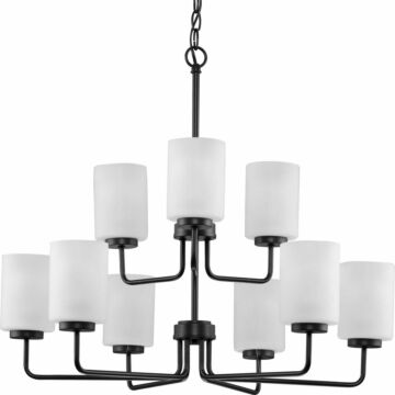 Merry 9-Light Chandelier in Matte Black