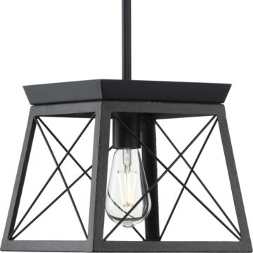 Briarwood 1-Light Pendant in Textured Black