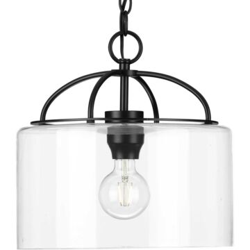 Leyden 1-Light Pendant in Matte Black