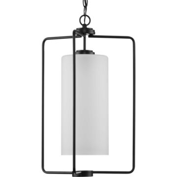 Merry 1-Light Foyer Pendant in Matte Black