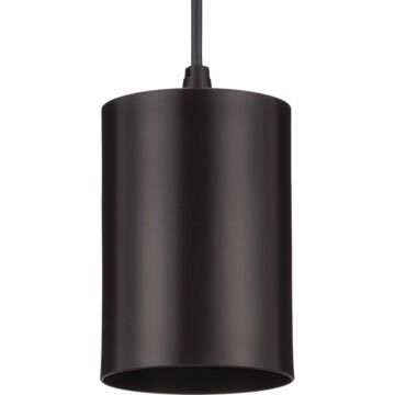 5In Cyl Rnds 1-Light Pendant in Antique Bronze