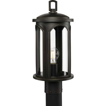 Gables 1-Light Post Lantern in Antique Bronze