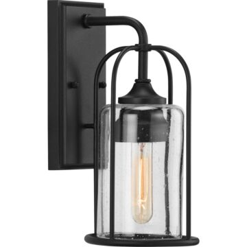Watch Hill 1-Light Wall Lantern in Textured Black