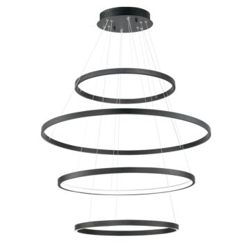 Groove WiZ LED Pendant in Black by ET2