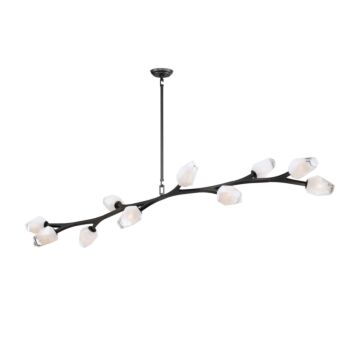 Blossom LED Pendant in Black by ET2