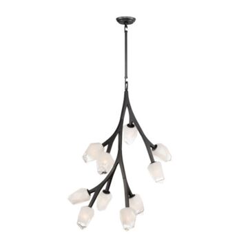 Blossom LED Pendant in Black by ET2