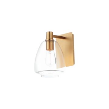 Babylon One Light Wall Sconce in Satin Brass by Maxim