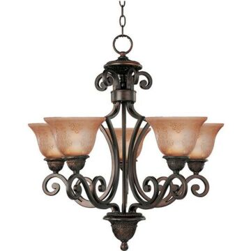 Symphony Five Light Chandelier in Oil Rubbed Bronze by Maxim