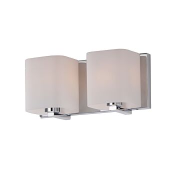 Wrap Two Light Bath Vanity in Polished Chrome by Maxim