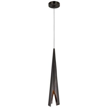 Piel LED Pendant in Bronze by Visual Comfort Signature