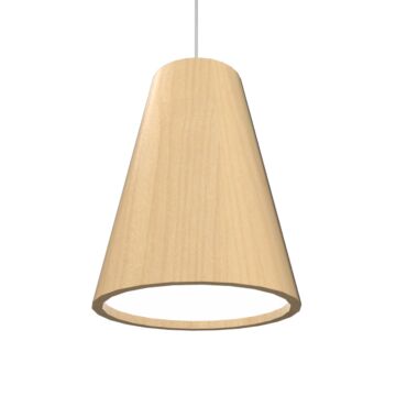 Conical 1-Light Pendant in Maple