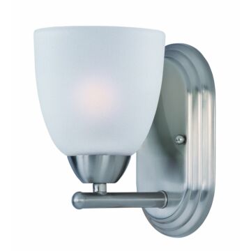 Axis One Light Bath Vanity in Satin Nickel by Maxim